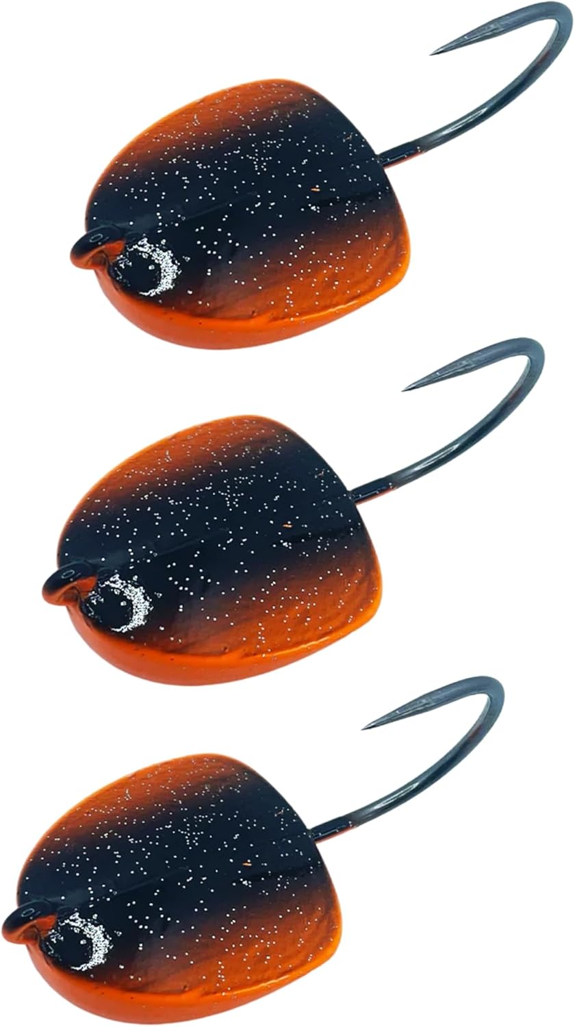 Intent Tackle Structure Series Jig Fishing Lure, Fishing Jigs, Jig Heads Saltwater, Crappie Hooks, Super Sharp Mustad Hooks, Saltwater Jig Heads, Fluke Fishing Hook, (3 Pack)