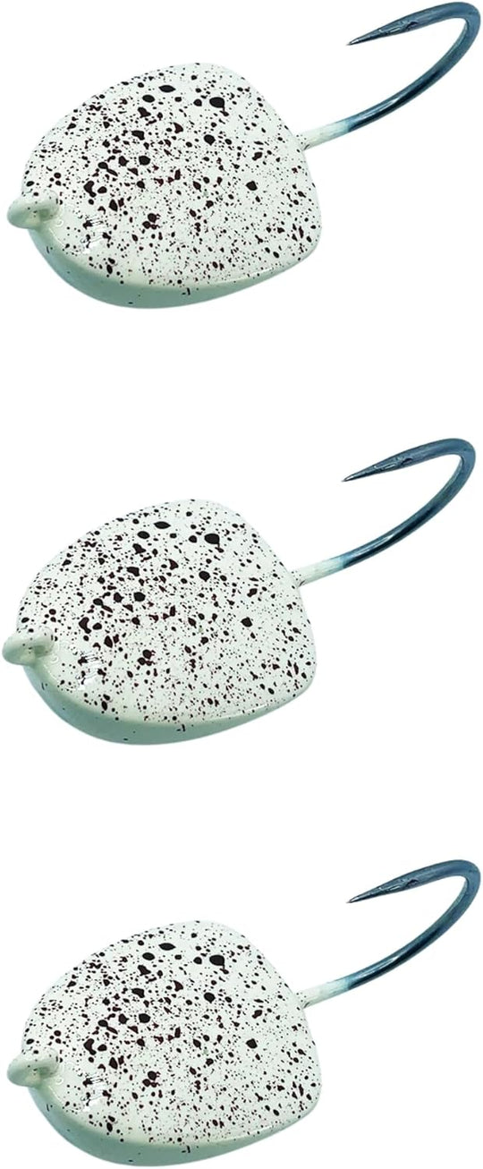 Intent Tackle Structure Series Jig Fishing Lure, Fishing Jigs, Jig Heads Saltwater, Crappie Hooks, Super Sharp Mustad Hooks, Saltwater Jig Heads, Fluke Fishing Hook, (3 Pack)