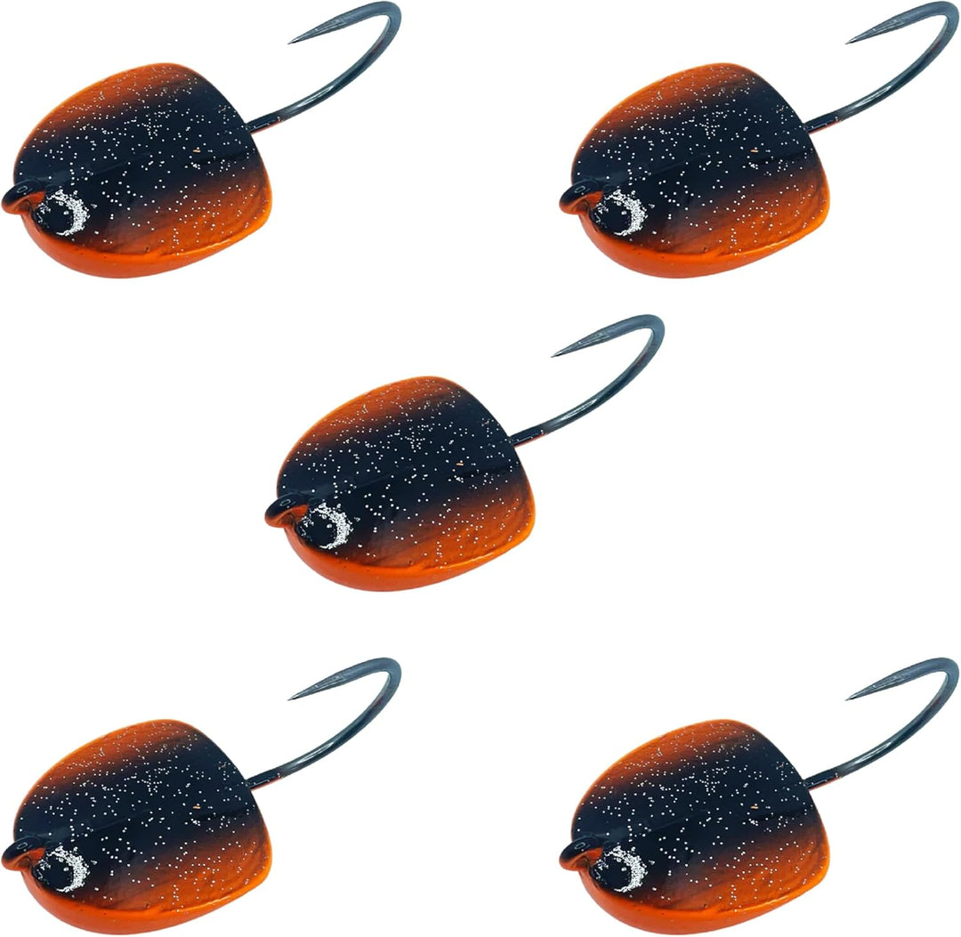 Intent Tackle Structure Series Jig Fishing Lure, Fishing Jigs, Jig Heads Saltwater, Crappie Hooks, Mustad Hooks Saltwater Jig (5 Pack)