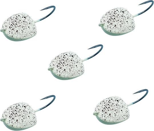 Intent Tackle Structure Series Jig Fishing Lure, Fishing Jigs, Jig Heads Saltwater, Crappie Hooks, Mustad Hooks Saltwater Jig (5 Pack)