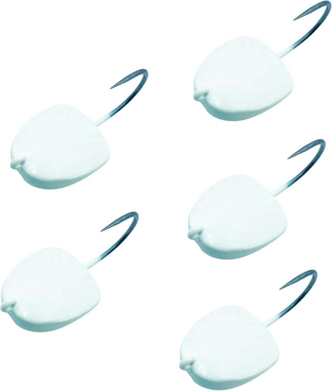 Intent Tackle Structure Series Jig Fishing Lure, Fishing Jigs, Jig Heads Saltwater, Crappie Hooks, Mustad Hooks Saltwater Jig (5 Pack)